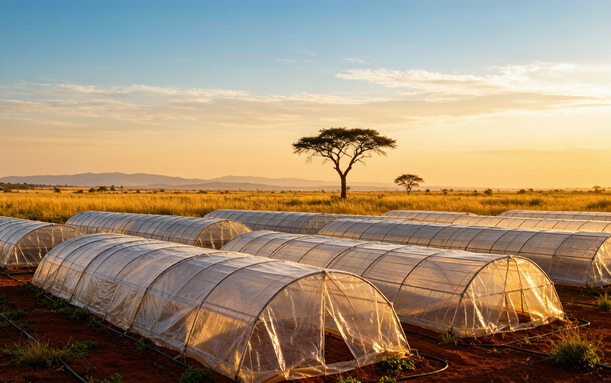 Greenhouse film across Africa — PO and PE covers from the Mediterranean coast to sub-Saharan farms
